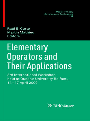 cover image of Elementary Operators and Their Applications